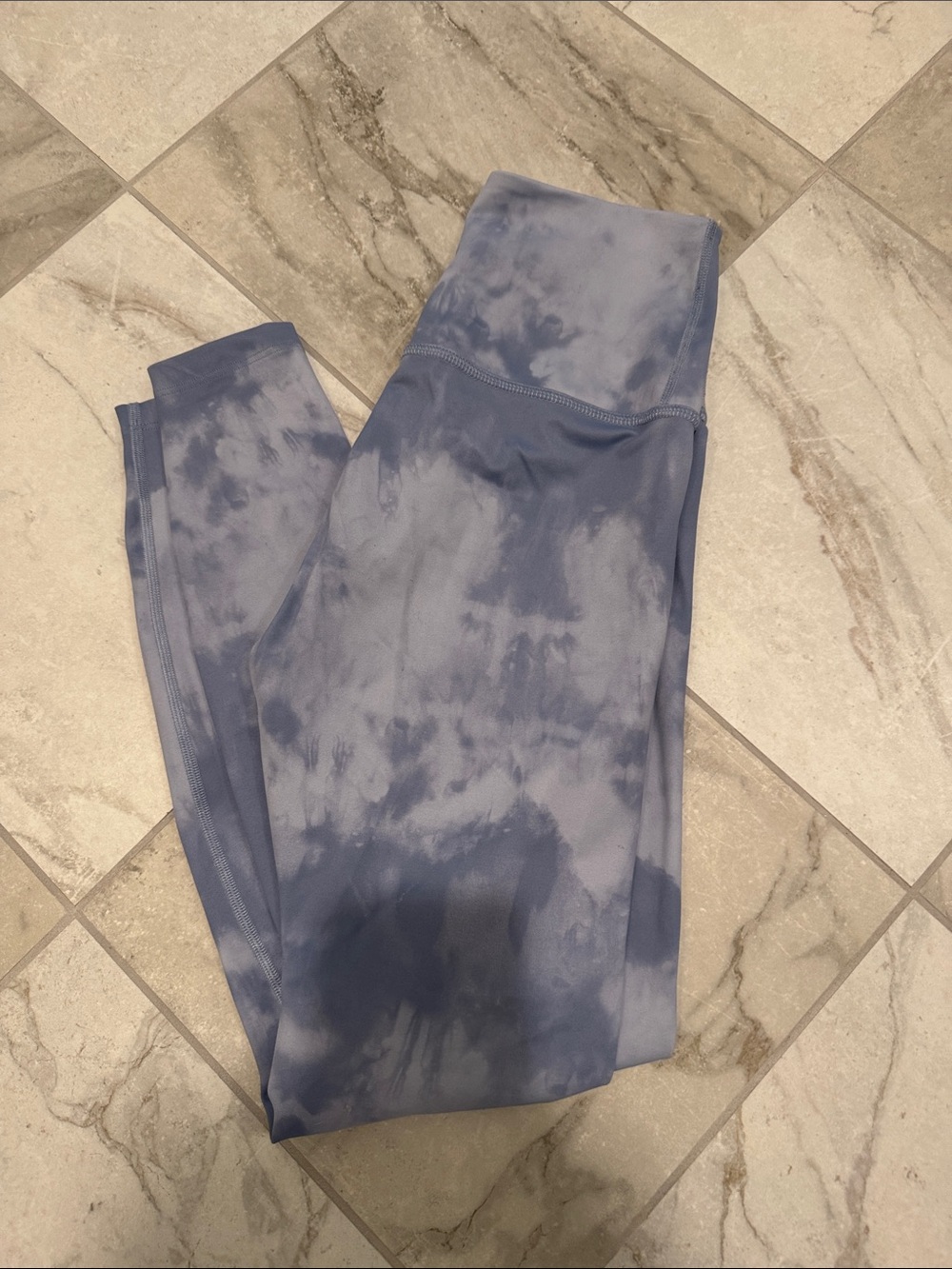 Beyond Yoga Blue Tie-Dye Leggings